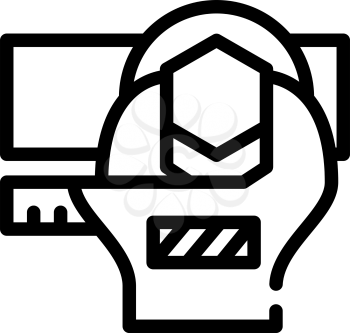 bolt tightening line icon vector. bolt tightening sign. isolated contour symbol black illustration