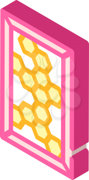 honey comb isometric icon vector. honey comb sign. isolated symbol illustration