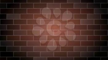 Brick Wall Background Cement Relief Texture Vector. Old Red Building Brick Wall Design Parchment Decoration, Construction Blocks Backdrop. Architecture Template Flat Cartoon Illustration
