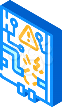 electrical networks repair isometric icon vector. electrical networks repair sign. isolated symbol illustration