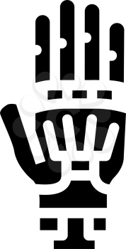 prosthesis plastic glyph icon vector. prosthesis plastic sign. isolated contour symbol black illustration