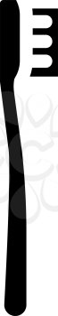 toothbrush plastic accessory glyph icon vector. toothbrush plastic accessory sign. isolated contour symbol black illustration
