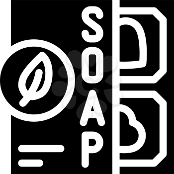 soap zero waste glyph icon vector. soap zero waste sign. isolated contour symbol black illustration