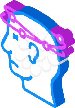 disorientation neurosis isometric icon vector. disorientation neurosis sign. isolated symbol illustration