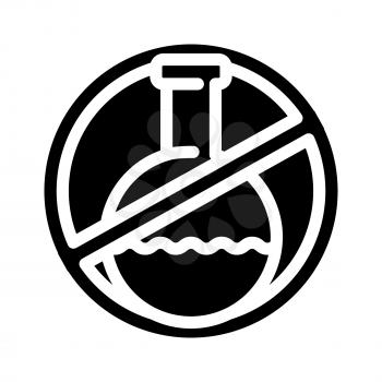 silicone chemical liquid free glyph icon vector. silicone chemical liquid free sign. isolated contour symbol black illustration