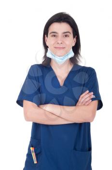 Royalty Free Clipart Image of a Female Doctor