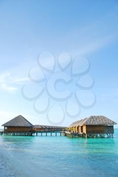 Royalty Free Photo of Villas in the Maldives
