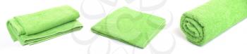 Royalty Free Photo of Green Towels