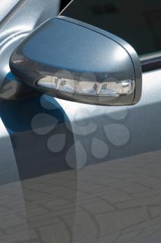 Royalty Free Photo of a Blinker on a Sports Car