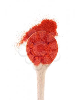 Royalty Free Photo of a Spoonful of Paprika