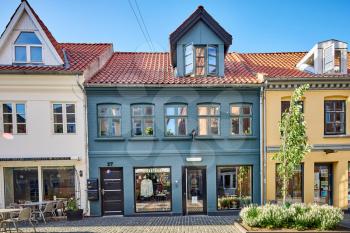 a small store building in the city in denmark