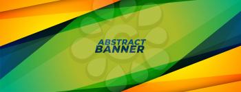 abstract sports style banner with geometric shapes