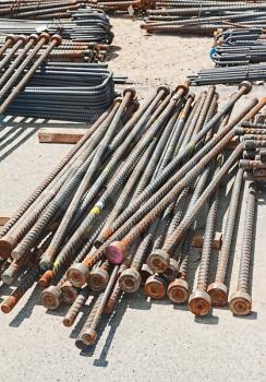 reinforcing steel bars for the  construction concrete industry