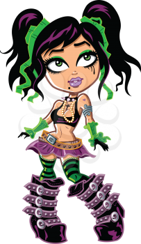 Royalty Free Clipart Image of a Girl