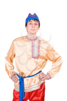 Royalty Free Photo of a Man in a Traditional Russian Costume