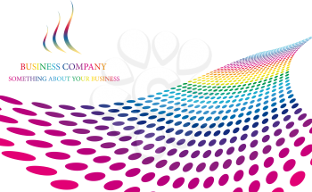 Royalty Free Clipart Image of an Abstract Company Page Background