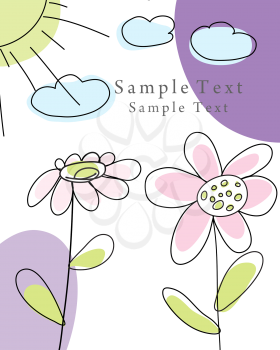 Royalty Free Clipart Image of a Card Template 