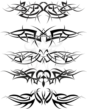 Patterns of tribal tattoo for design use