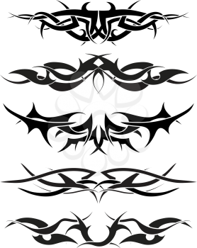 Patterns of tribal tattoo for design use