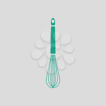 Kitchen corolla icon. Gray background with green. Vector illustration.