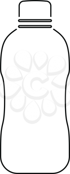 Icon of Water bottle . Thin line design. Vector illustration.
