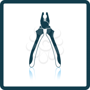 Pliers tool icon. Shadow reflection design. Vector illustration.