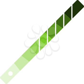 Business Tie Clip Icon. Flat Color Ladder Design. Vector Illustration.