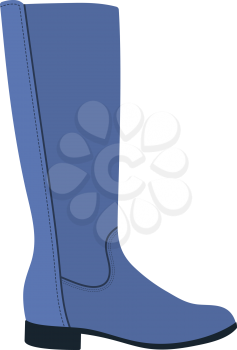 Autumn woman boot icon. Flat color design. Vector illustration.