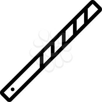Business Tie Clip Icon. Bold outline design with editable stroke width. Vector Illustration.