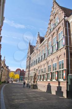 DORDRECHT, THE NETHERLANDS - SEPTEMBER 28: The school building on September 28, 2013 in Dordrecht, Netherlands 