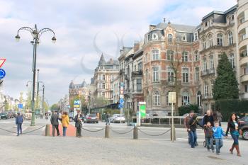 BRUSSELS, BELGIUM - APRIL 8, 2012:  On the streets  in Brussels, Belgium