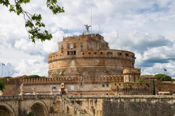 ROME, ITALY - MAY 03, 2014: People in the Castel Sant'Angelo, Rome, Italy