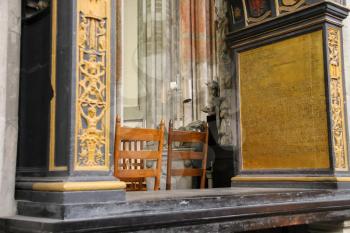 Details of the interior of St. Martins Cathedral in Utrecht, the Netherlands