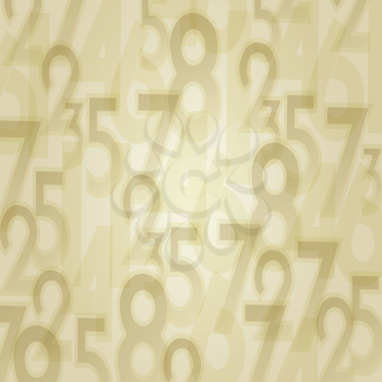 Numbers abstract background vector illustration.
