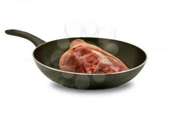 Royalty Free Photo of Raw Meat in a Pan