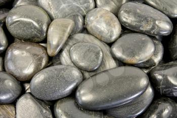 Royalty Free Photo of Black Stones