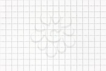 White squared paper sheet. Can be used as a  texture or background 