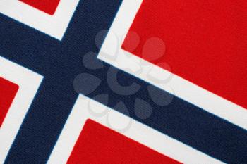 Flag of Norway full frame close-up 