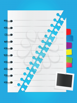 Royalty Free Clipart Image of a Notebook