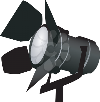 Royalty Free Clipart Image of a Spotlight