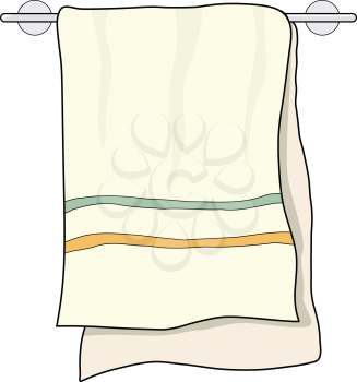 vector illustration of towel