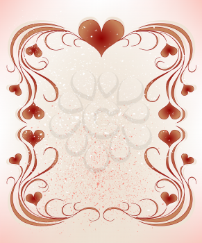 frame for valentines day greeting card