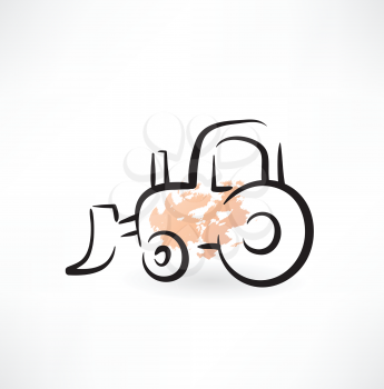 tractor grunge icon