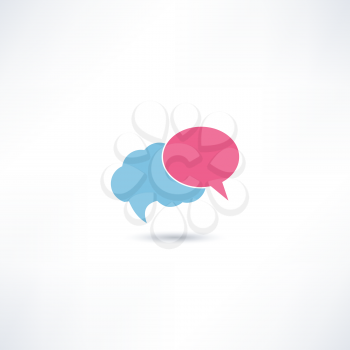 Clouds dialogue icon