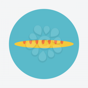 French baguette bread icon