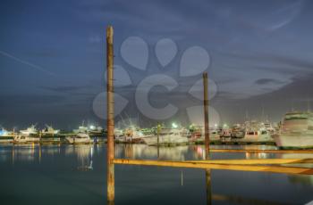 Reflection of boats at Panama City Bay, Panama City, Panama
