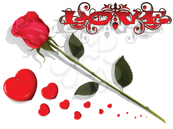 Royalty Free Clipart Image of a Valentine's Day Background