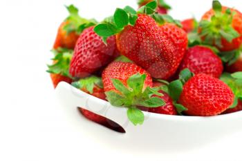 Royalty Free Photo of a Bowl of Strawberries