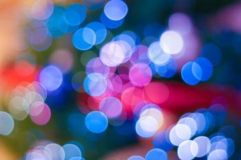Blurred background made of light bokeh