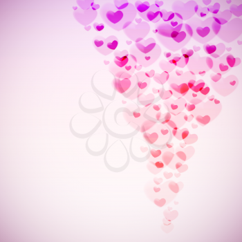 Royalty Free Clipart Image of a Hearts Background